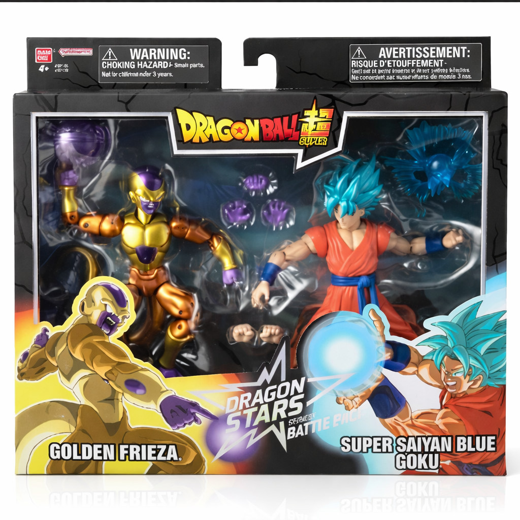 Dragon Ball - Golden Frieza vs. Blue Goku SSJ (Dragon Stars) Actionfigures